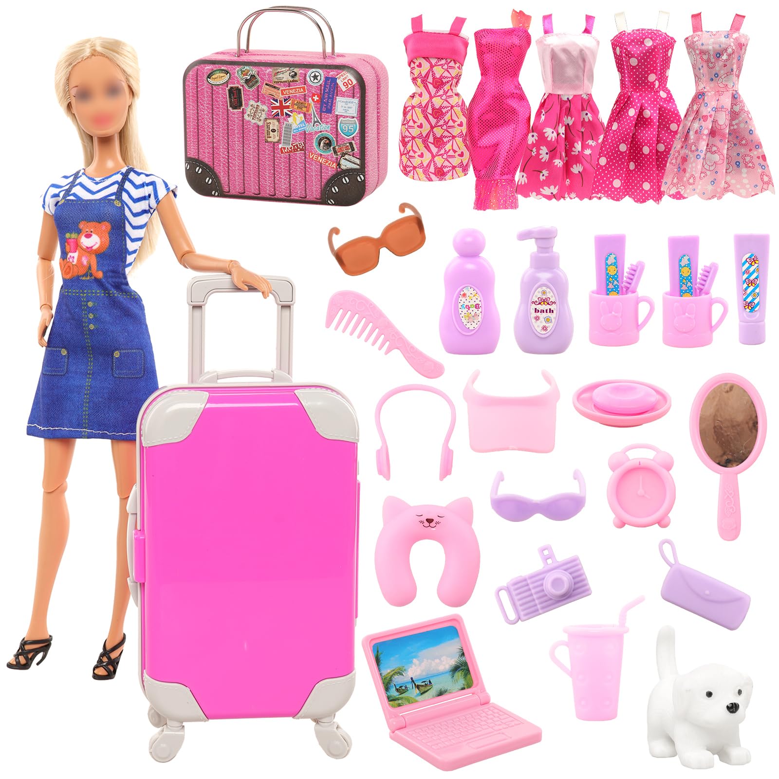 Travel Accessories Girly - BARWA 30 Pcs 11.5 lnch Travel
