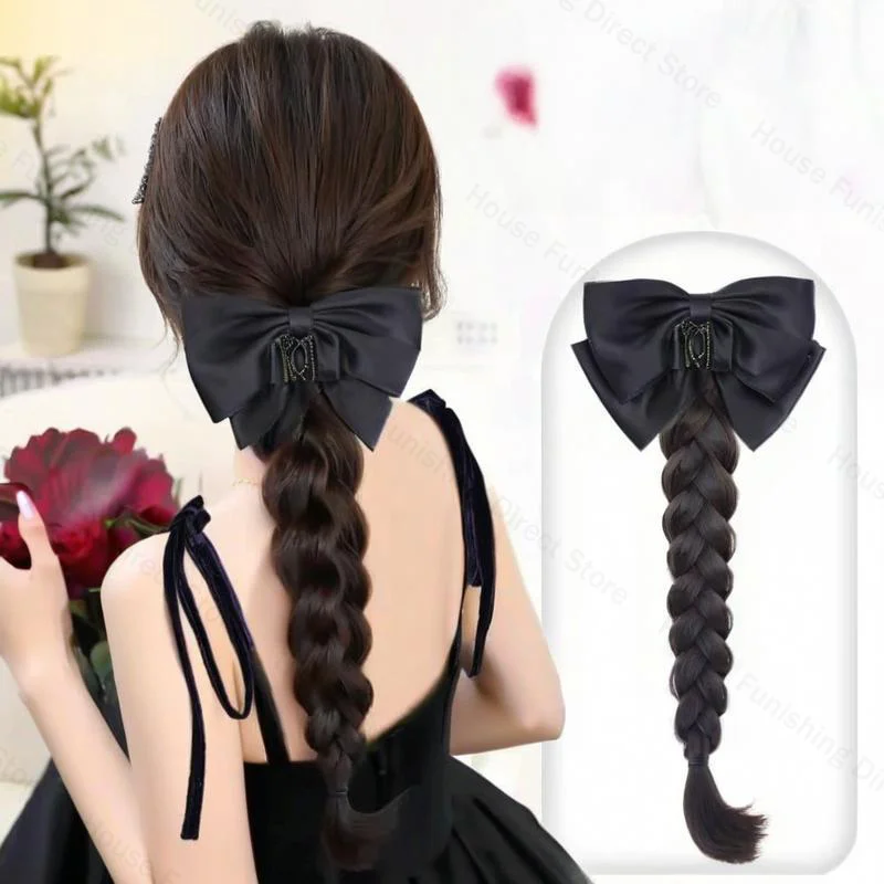 NEW Claw Clip Bow Wig Ponytail - Travel Accessories For Elderly review and price