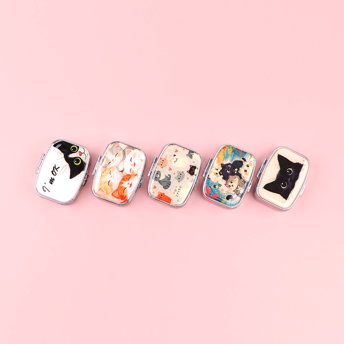 Black Cat Pill Boxes Cartoon A - Travel Accessories Japan review and price