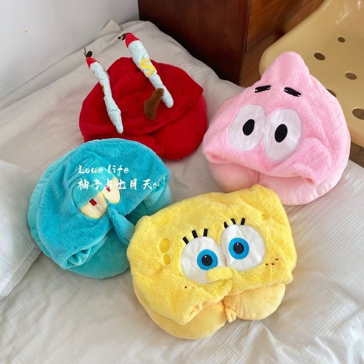 Kawaii Anime SpongeBob Hooded  - Travel Accessories Girly review and price
