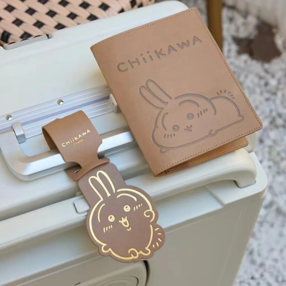 Kawaii Leather Luggage Tag Gol - Travel Accessories Japan review and price