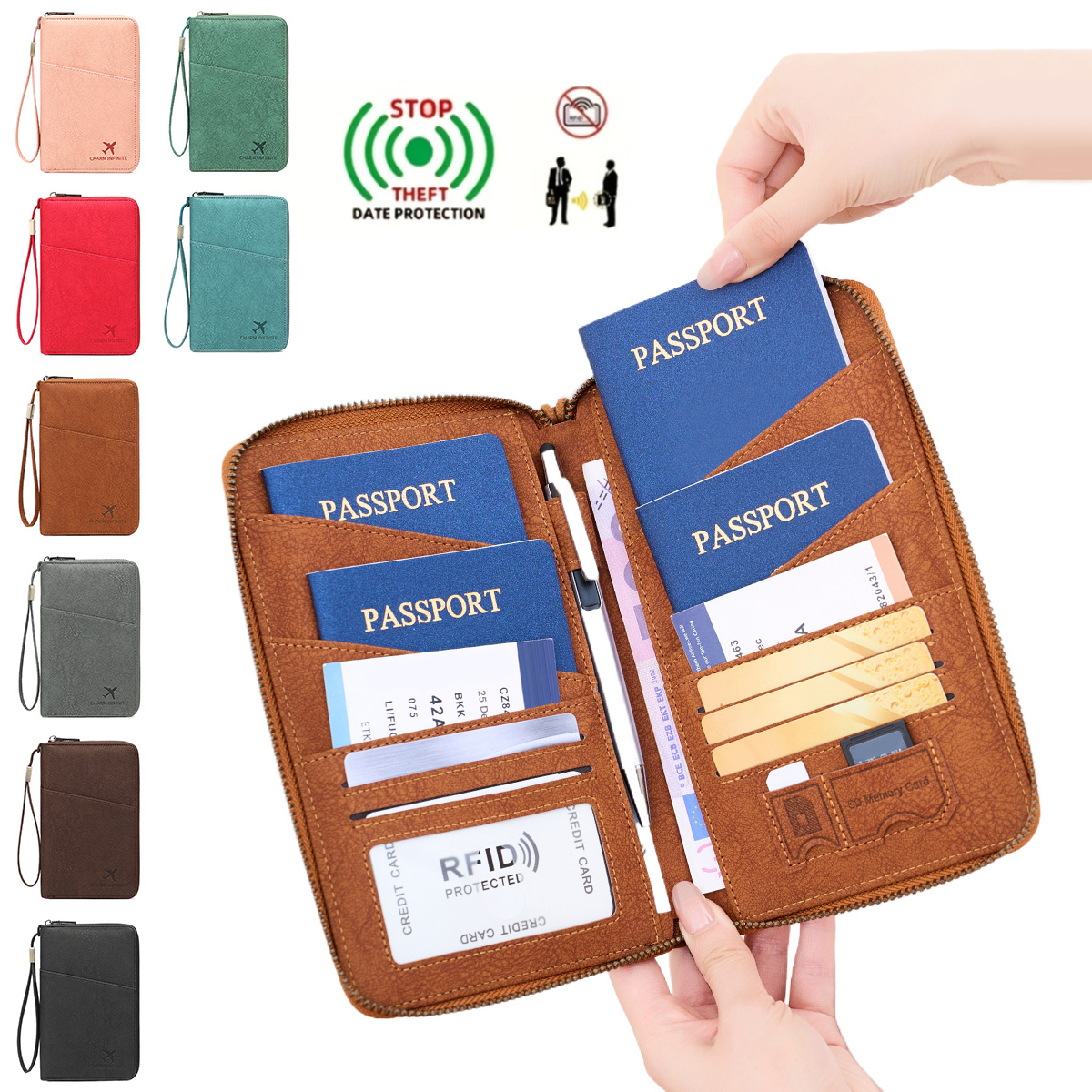 ·NewRFIDAnti-theft Card Swipin - Travel Accessories Passport Holder review and price