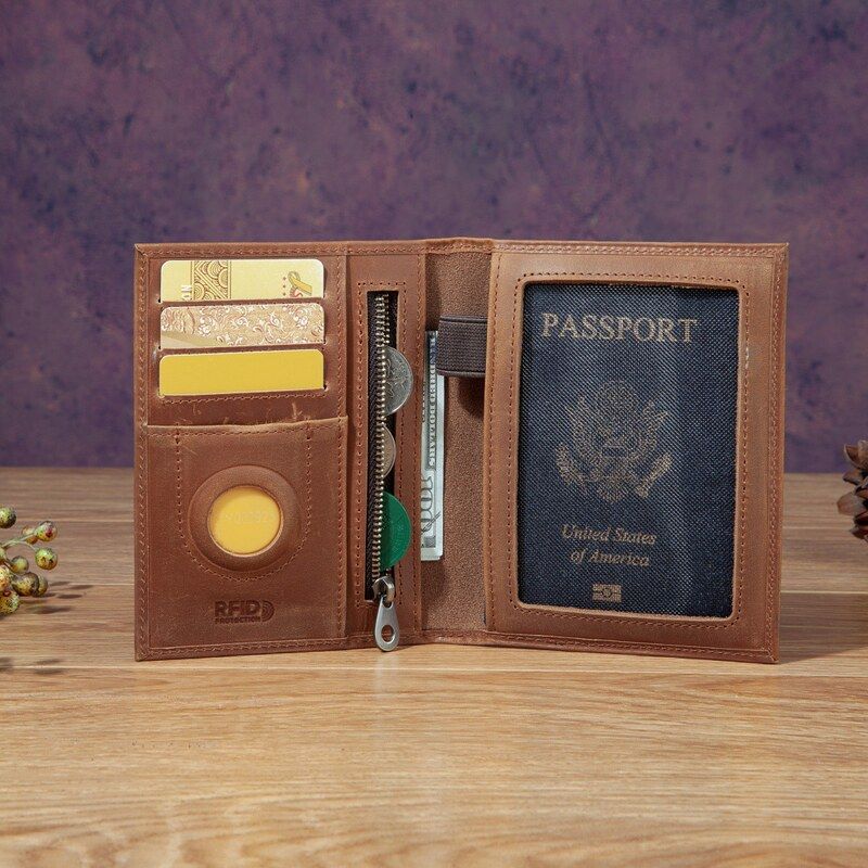 Fashionable Unisex Mad  Leathe - Travel Accessories Passport Holder review and price